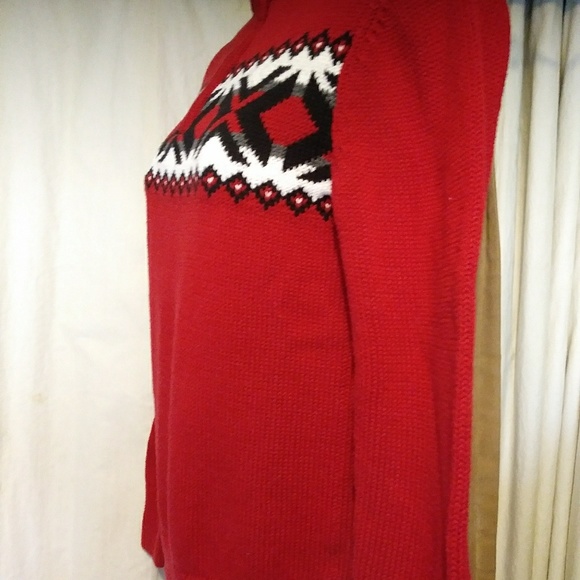 CHAPS Ralph Lauren red sweater w L 14-16 - Picture 6 of 8